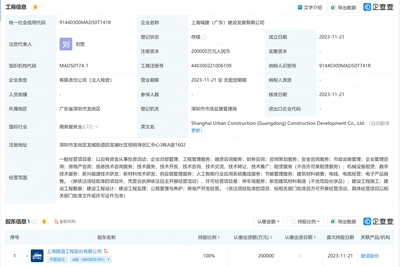 上海隧道股份在粵成立20億級建設(shè)發(fā)展公司，信息系統(tǒng)集成服務(wù)再拓華南版圖